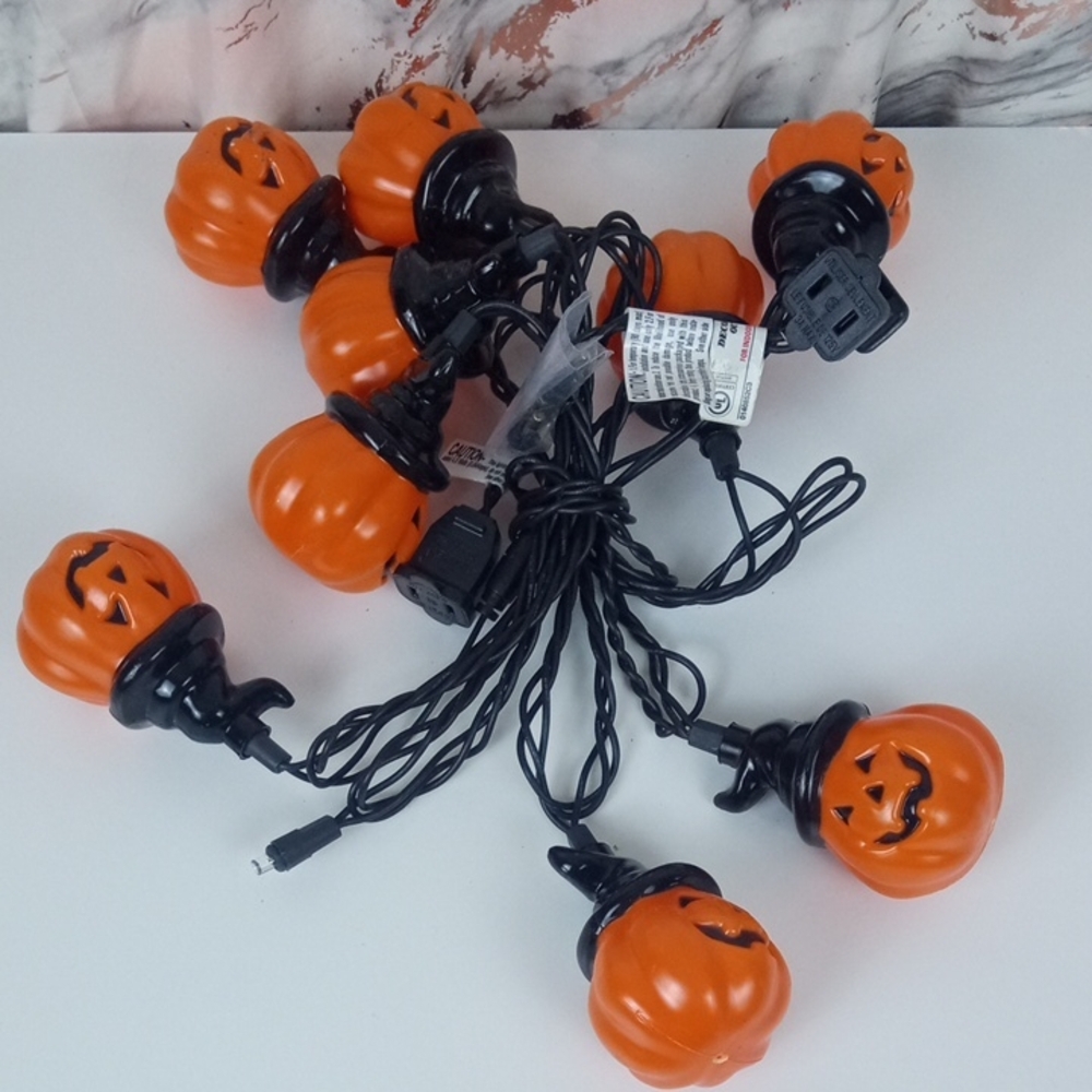 👻 Halloween Jack-O'-Lantern String Lights